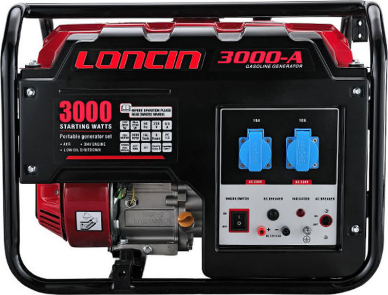 LONCIN Γεννήτρια βενζίνης 3kVA (LC3000A)