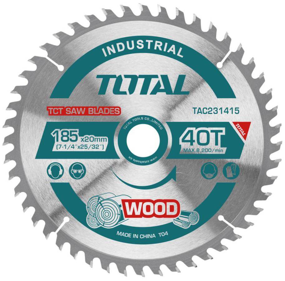 TOTAL TCT Δίσκος ξύλου Φ-185mm (TAC231415)